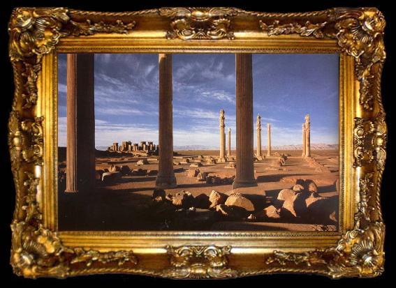 framed  unknow artist Persepolis iran, ta009-2